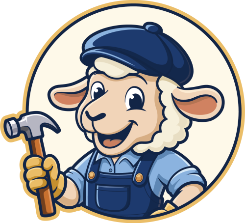 Sheep - sticker cream copy